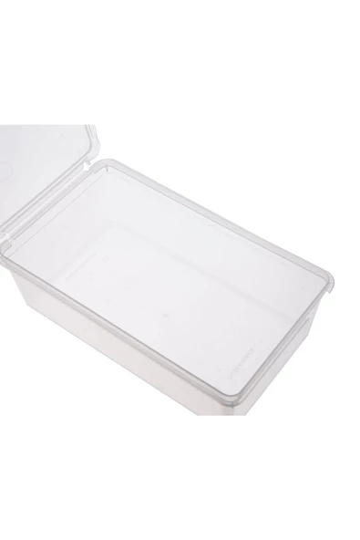 SUPERCUPP Plastik Kendinden Kilitli- Kapaklı Saklama Kabı (Gıdaya Uygun - Hava Almaz) 2 Litre - 5 Adet - 7