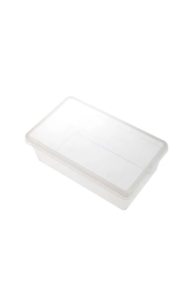 SUPERCUPP Plastik Kendinden Kilitli Saklama Kabı Derindondurucu&buzdolabı Düzenleyici Gri - 2 Litre - 20 Adet - 4