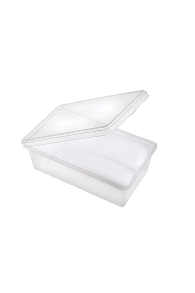 SUPERCUPP Plastik Kendinden Kilitli- Kapaklı Saklama Kabı (Gıdaya Uygun - Hava Almaz) 2 Litre - 5 Adet - 4