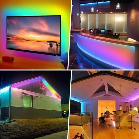 5 METRE CATA CT 4545 3 Çipli İç Mekan Şerit Led Rgb - 3