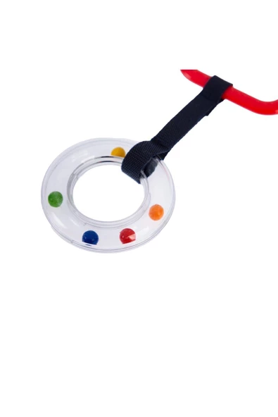 Babyjem Çıngıraklı Puset Halkası 877 Kırmızı - 3