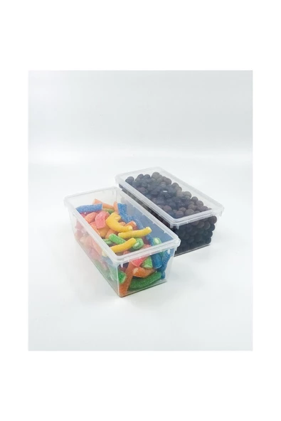 SUPERCUPP 0,4 Litre 20 Adet Plastik Kendinden Kilitli- Kapaklı Saklama Kabı (Hava Almaz) - 4