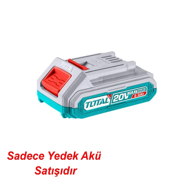 Total Lityum-Ion Batarya 20 V Yedek Akü 2.0 Ah Batarya TFBLI2001 Şarjlı Elektirikli 1 Adet - 3