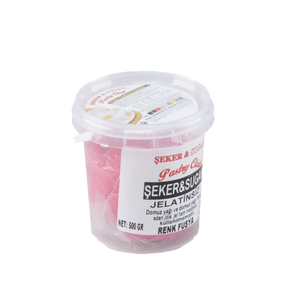 Şeker Sugar Şeker Hamuru Pasta Süsleme Hamuru 500 Gr   Fuşya