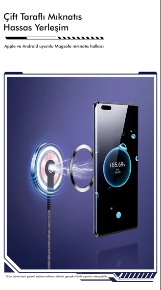 TOTU CACW-063 Super Fast Magsafe Özelikli 15 W Araç içi Kablosuz Telefon Tutucu - 7