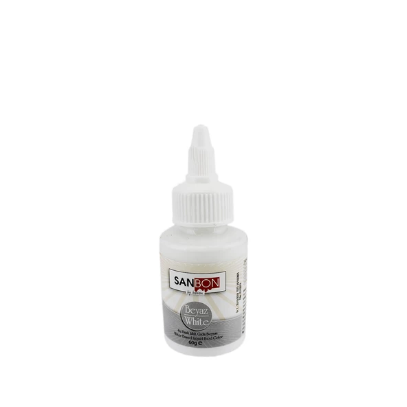 Su Bazlı Likit Sıvı Gıda Boyası  60 GR  Beyaz