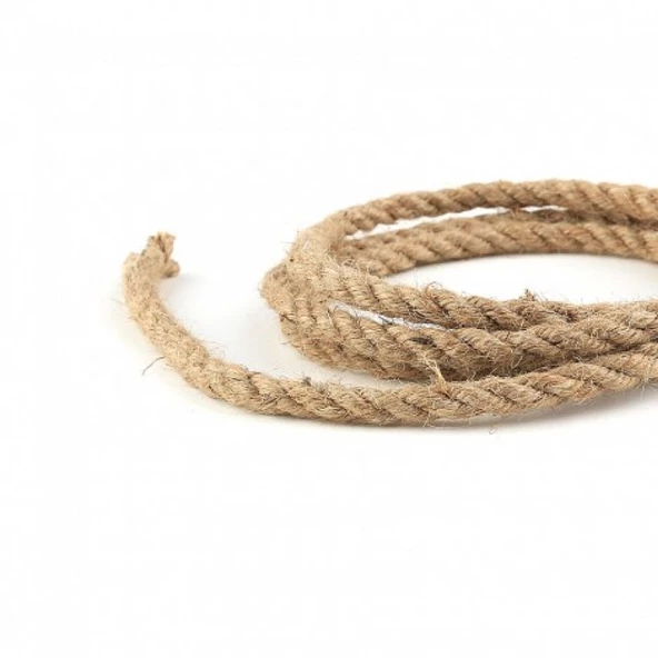 Jüt Halat Kendir 6 Mm Doğal Halat İp (10 Metre) - 2