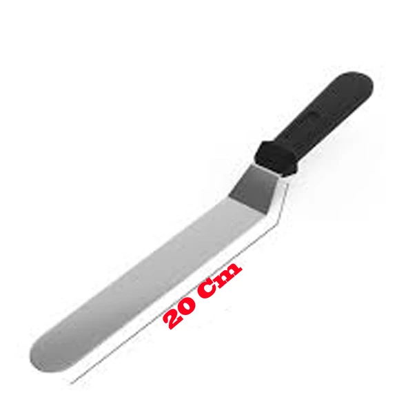 Eğik Pasta Sıvama Spatulası Oval Uçlu B072 20  CM - 2