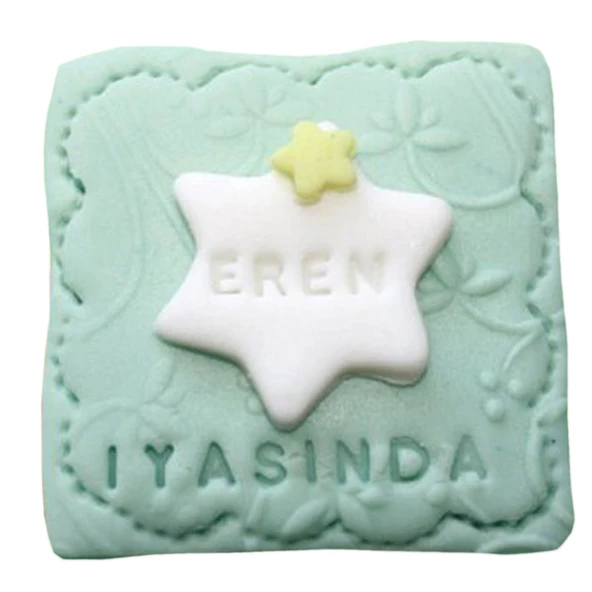 Kurabiye ve Şeker Hamuru Yazı Kaşesi Orta Boy Alfabe - 2