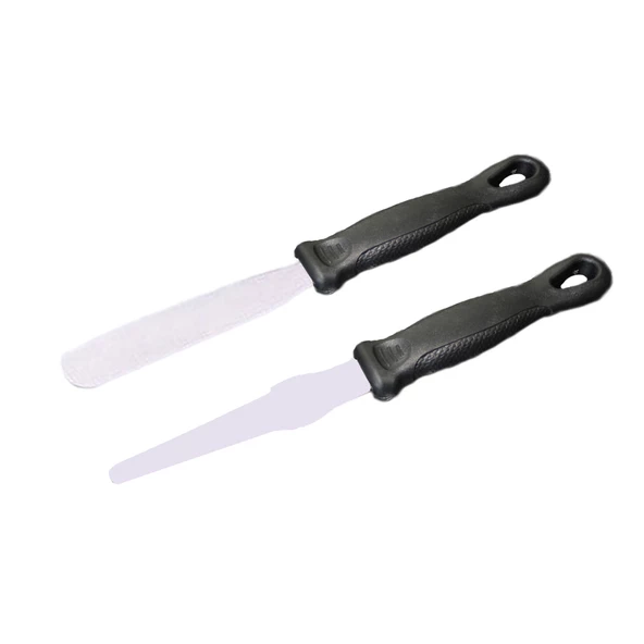 Pasta Sıvama Spatulası Oval  Ve Sivri Uçlu 2 Li Set