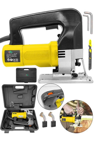 DAFLONG Metal Şanzuman 6 Kademe Devirli Lazerli Otomatik Dekupaj Testere - 2