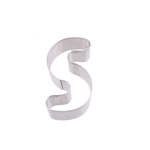 Kek Kurabiye Ve Pasta Kalıbı Metal S Harfİ Büyük Boy Alfabe 8.5 CM