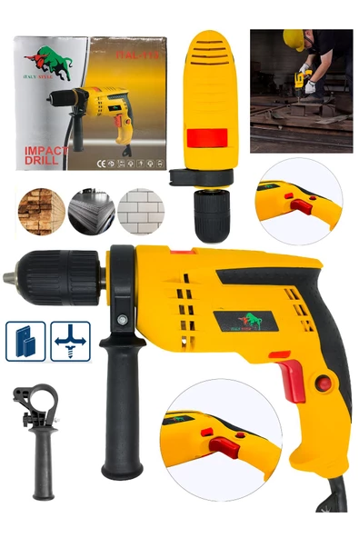 DAFLONG Profesional Elektrikli Matkap 13MM 1000W-SARI - 2