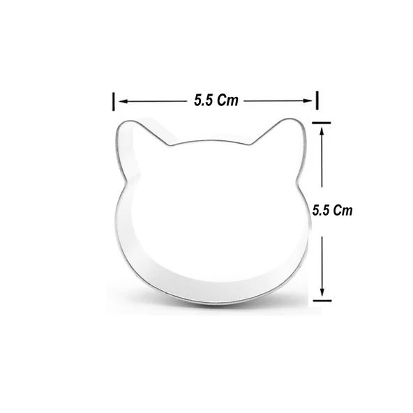 Kek Kurabiye Ve Pasta Kalıbı Metal Şekilli Hello Kitty 5.5X5.5 CM - 2