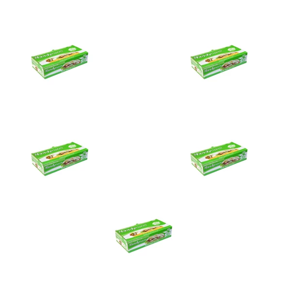 Handynorm Pide Dürüm Sandviç Tost Kılıfı - Dikdörtgen - 12,5 x 25 Cm. - 1000 Adetlik 5 Paket