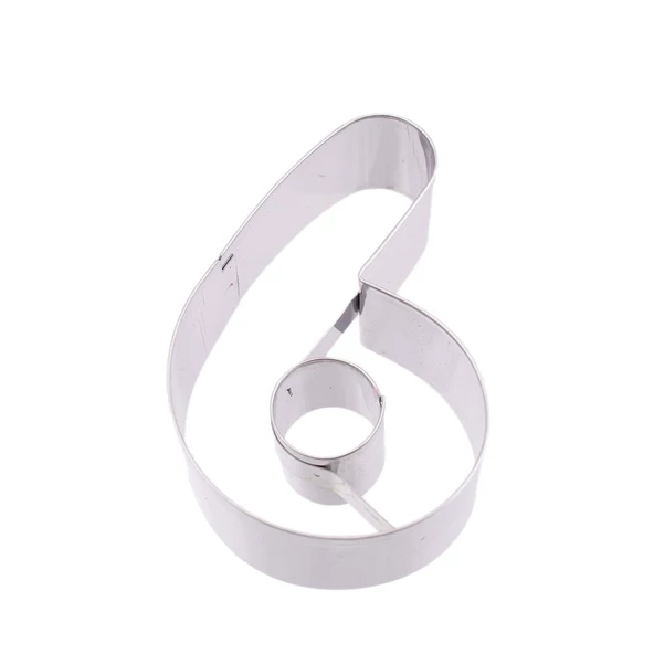 Kek Kurabiye Ve Pasta Kalıbı Metal 6 Sayı Büyük Boy Rakam 8.5 CM