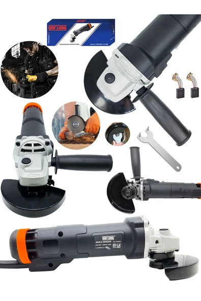 DAFLONG Profesyonel 800 Watt Bakır Sargılı 115 mm Metal Şanzıman Avuç İçi Taşlama Spiral - 2