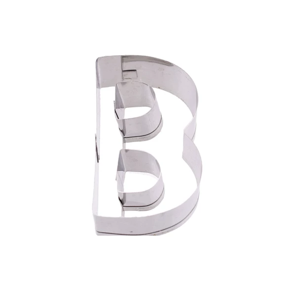 Kek Kurabiye Ve Pasta Kalıbı Metal B Harfİ Büyük Boy Alfabe 8.5 CM