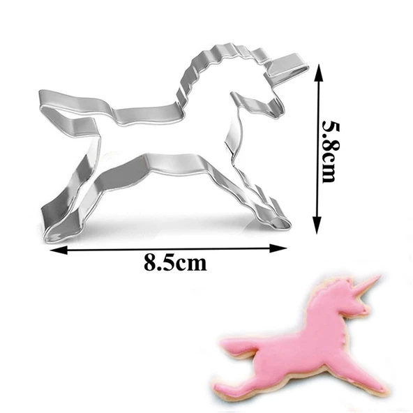 Unicorn Kek Kurabiye Ve Pasta Kalıbı Metal 8.5X8.5 CM - 2