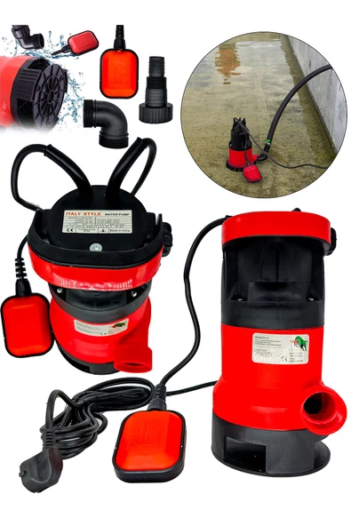 DAFLONG iTALY STYLE 750w 1 Hp Plastik Gövdeli Kirli Ve Temiz Su Dalgıç Pompası - 2