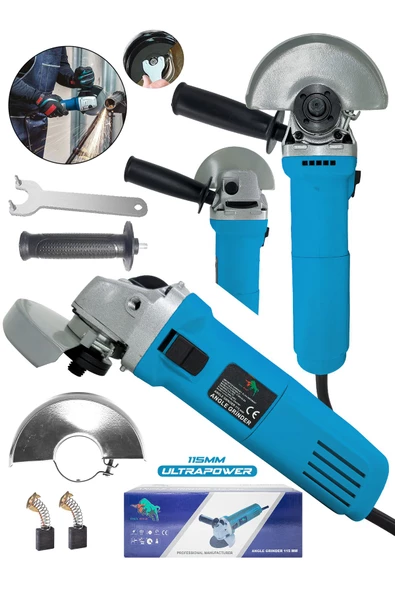 DAFLONG Avuç İçi Taşlama Yandan Tetikli 115 mm-MAVI - 2