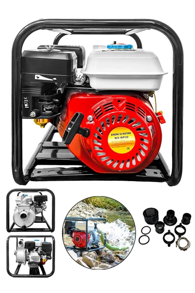 DAFLONG iTALY STYLE  Alman Motor Yüksek Basınç 6,5 Hp Bakır Sargılı 3 Inc Benzinli Su Motoru - 2