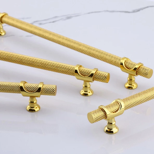 Arsin Gold Altın Metal Kulp 224 mm Mobilya Çekmece Mutfak Dolabı Dolap Kulpları Kulpu Kulpları - Resim 3