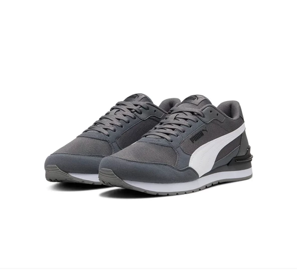 Puma St Runner V4 Mesh Erkek Gri Sneaker Ayakkabı 399666-03 - Resim 2