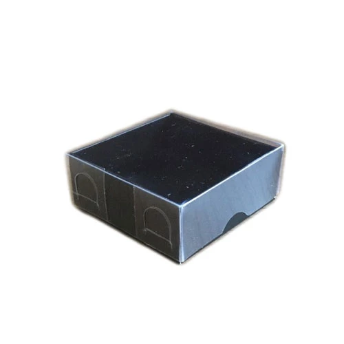 Asetat Kutu Altı Karton 5X5X2,2 CM (50 Adet)  Siyah