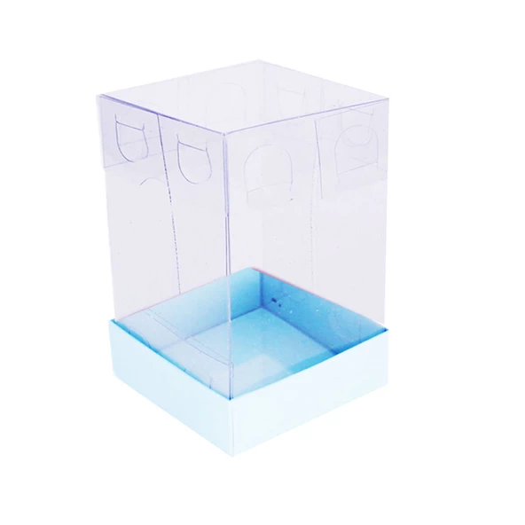 Asetat Kutu Altı Karton 5X5X8 CM (50 Adet)  Mavi