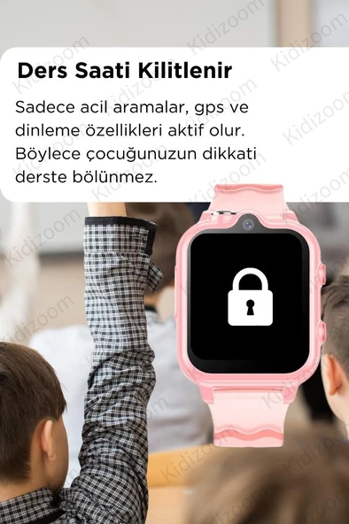 Akıllı Çocuk Saati Çift Kameralı Sim Kartlı Gps Konum 4G Görüntülü Konuşma Özellikli Çocuk Saati - 3