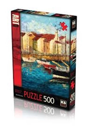 Ks Games Sailboats On Waterfront 500 Parça Puzzle - 2