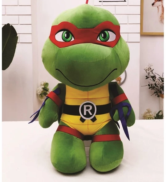 Dörtlü Set Ninja Kaplumbağalar 35 Cm Peluş 4'lü Set - 4