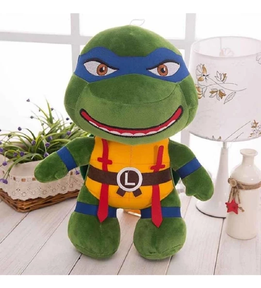 Dörtlü Set Ninja Kaplumbağalar 35 Cm Peluş 4'lü Set - 3