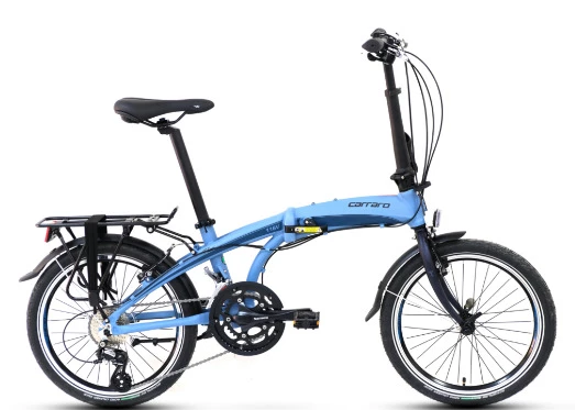 20J CARRARO FLEXI 116 VB KATLANIR BİSİKLET - MAT MAVİ SİYAH KOYU MAVİ