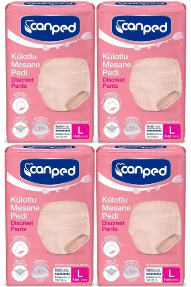 Canped  Külotlu Mesane Pedi - Ince Emici Külot Büyük/large 36 Adet (4PK*9)