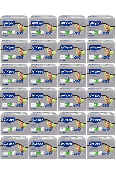 Canped  Mesane Pedi Klasik 24 Lü Set M-Orta Erkek 288 Adet (24Pk*12)