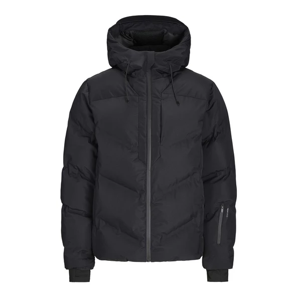 Jack & Jones 12260482 Jcoslay Heat Quilted Puffer Sn Siyah