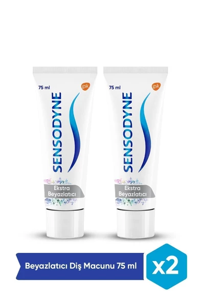 Sensodyne  Ekstra Beyazlatıcı Diş Macunu 75ml X 2 Adet