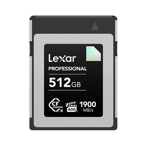 LEXAR 512GB LCXEXDM512G-RNENG PROFESSIONAL CFEXPRESS TYPE-B CARD UP TO 1900MB/S READ 1700MB/S WRITE VPG 400