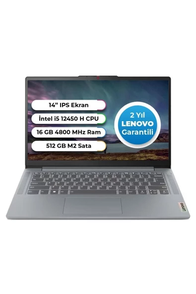 Ideapad 3 Slim Intel Core I5 12450h 16 Gb 512 Gb Ssd Freedos 14 Inç 83eq0065tr Aydınlatmalı Klavye