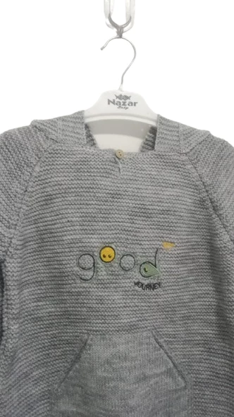 uğurböceğiçocuk Good Yazılı Erkek Çocuk Kazak 4803 - 2