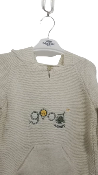 uğurböceğiçocuk Good Yazılı Erkek Çocuk Kazak 4803 - 5