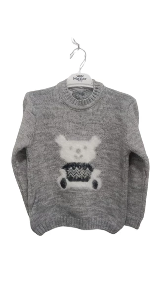 uğurböceğiçocuk Ayı Baskılı Erkek Çocuk Kazak 1446