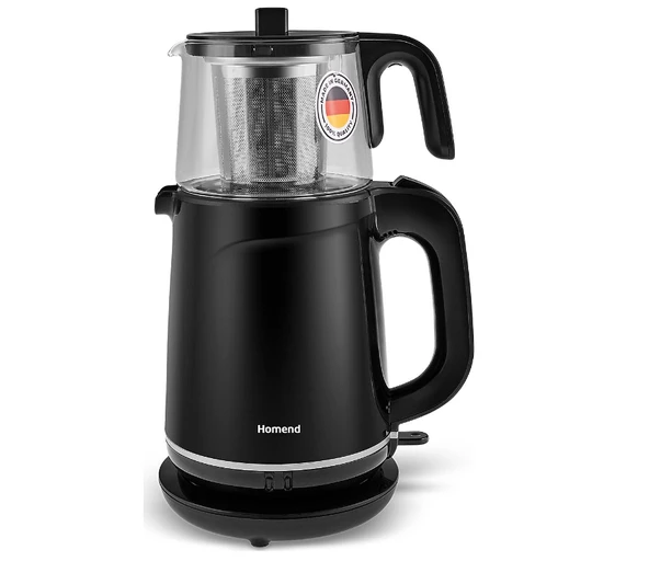 Homend Royaltea 1744H 1800 W Cam Demlikli Çay Makinesi