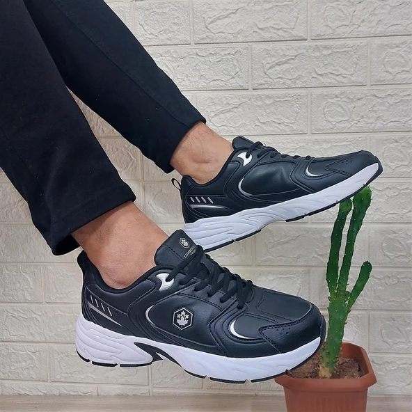 Lumberjack Pol Pu Siyah Memoryfoem Rahat Taban Spor Ayakkabı - Resim 3