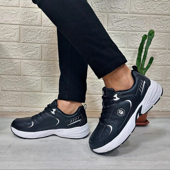 Lumberjack Pol Pu Siyah Memoryfoem Rahat Taban Spor Ayakkabı - Resim 5