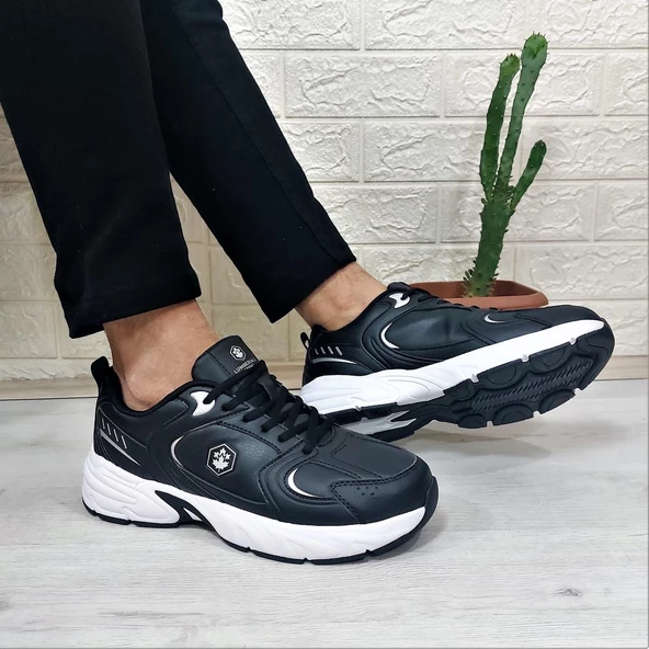 Lumberjack Pol Pu Siyah Memoryfoem Rahat Taban Spor Ayakkabı - Resim 2