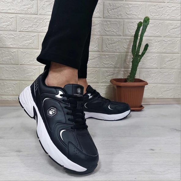 Lumberjack Pol Pu Siyah Memoryfoem Rahat Taban Spor Ayakkabı - Resim 4