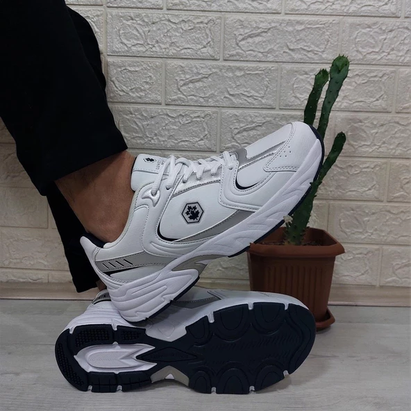 Lumberjack Pol Pu Beyaz Memor Foam Rahat Taban Erkek Spor Ayakkabı ürün görseli 1